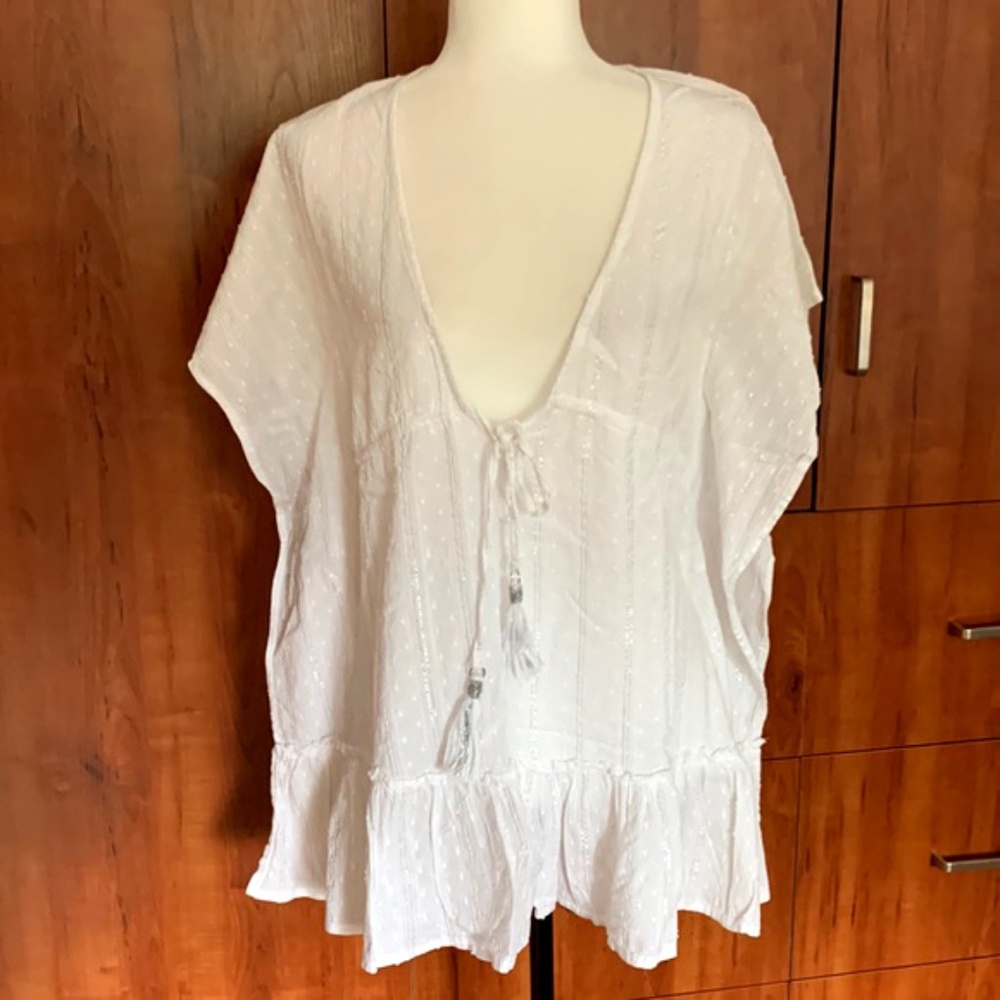 Blue Island 100% Cotton Swim Coverup - NWOT
